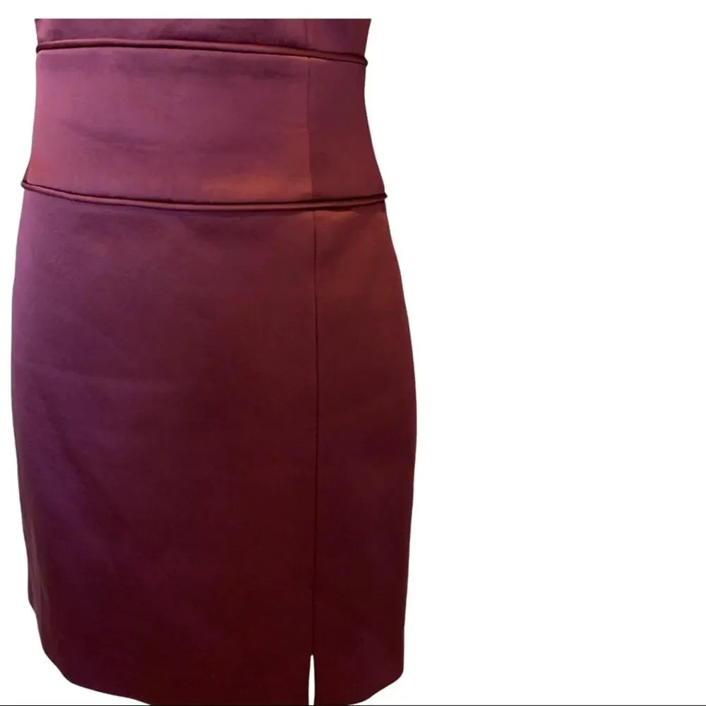 Kate Spade Saturday New York Burgundy Sheath Mini Dress Size 2 Women's